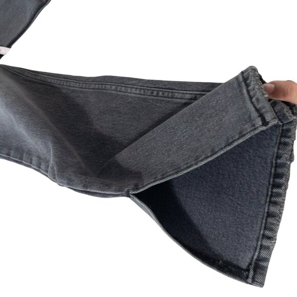 Abercrombie & Fitch Black 90's Straight Ultra High Waist Denim SZ 26 - Picture 5 of 10